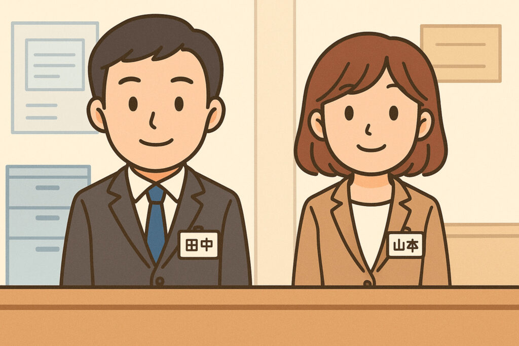 官公庁で広がる「名字のみの名札」と背景にあるカスハラ問題_窓口の職員_エイチ・エス写真技術株式会社